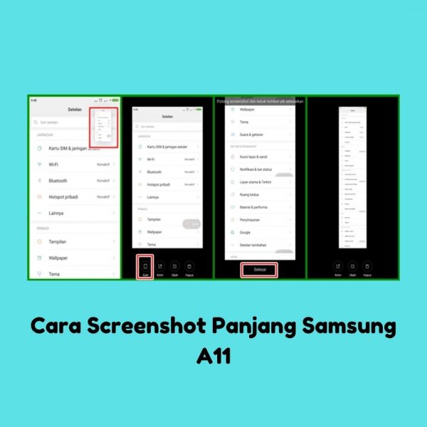 Cara Screenshot Panjang Samsung A11