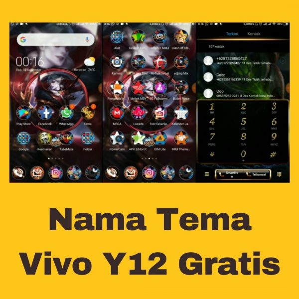 Nama Tema Vivo Y12 Gratis